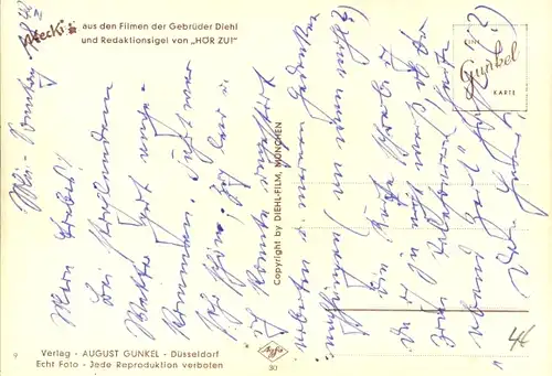 Ak Mecki der Igel, Er liebt mich doch, Igelfrau zupft Blütenblätter von Blumen