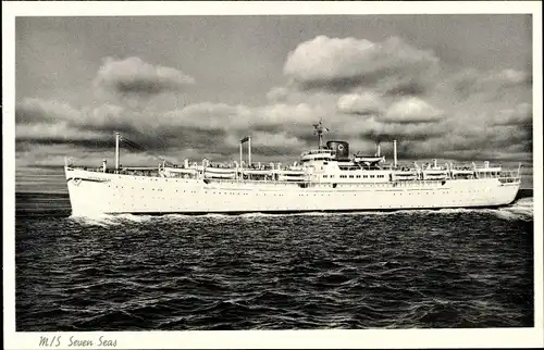 Ak Dampfschiff MS Seven Seas, Europa Canada Linie