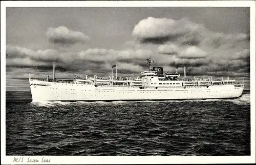 Ak Dampfschiff MS Seven Seas, Europa Canada Linie