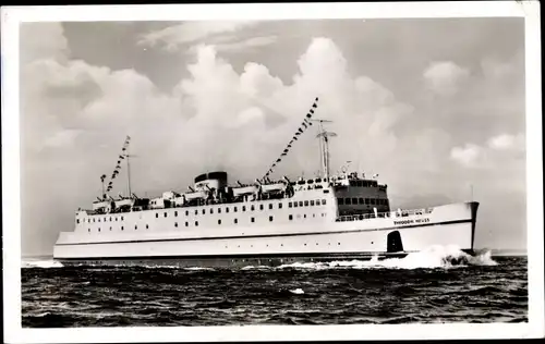 Ak Hochseefährschiff Theodor Heuss, Deutsche Bundesbahn, Ansicht Steuerbord