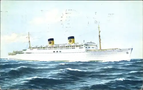 Künstler Ak Dampfer SS Homeric, Home Lines