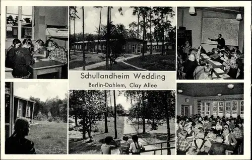 Ak Berlin Zehlendorf Dahlem, Schullandheim Wedding, Clay Allee, Kinder