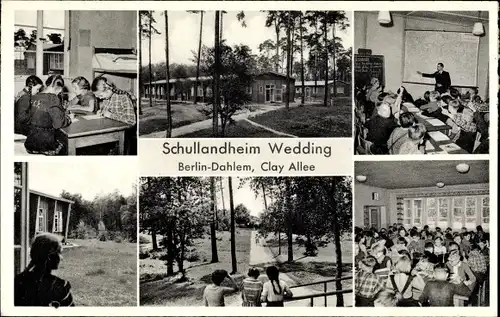 Ak Berlin Zehlendorf Dahlem, Schullandheim Wedding, Clay Allee, Kinder