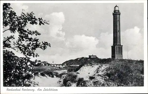 Ak Norderney in Ostfriesland, Leuchtturm