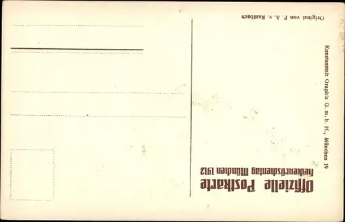 Künstler Ganzsachen Ak Kaulbach, Friedrich, August, Heckenrosentag Mai 1912, Putte, Geldregen