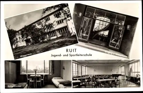 Ak Ruit Ostfildern Baden Württemberg, Jugend- und Sportleiterschule, Wiesenhaus