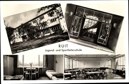 Ak Ruit Ostfildern Baden Württemberg, Jugend- und Sportleiterschule, Wiesenhaus