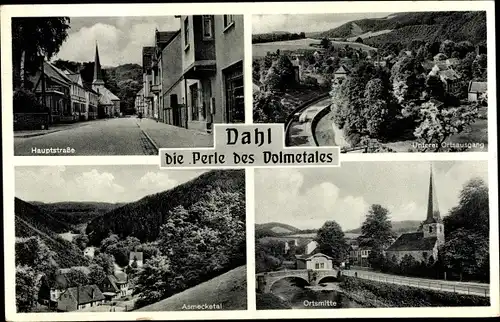 Ak Dahl Hagen in Westfalen, Hauptstraße, Ortsmitte