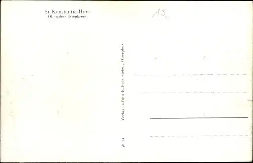 Ak Oberpleis Königswinter Westfalen, Panorama, St. Konstantia Haus