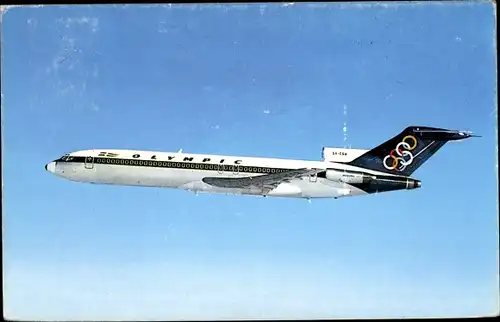 Ak Griechisches Passagierflugzeug, Olympic Airways, Boeing 727 200