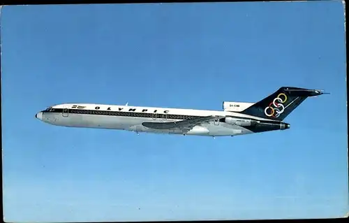 Ak Griechisches Passagierflugzeug, Olympic Airways, Boeing 727 200