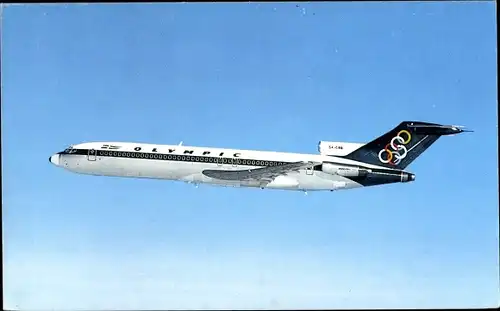 Ak Griechisches Passagierflugzeug, Olympic Airways, Boeing 727 200