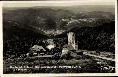 Ak Seebach in Baden Schwarzwald, Hornisgrinde, Blick nach Süden über Mummelsee