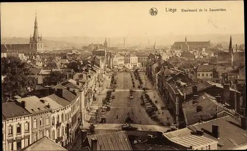 Ak Liège Lüttich Wallonien, Boulevard de la Sauveniere