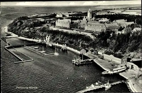 Ak Mürwik Flensburg in Schleswig Holstein, Marineschule, Fliegeraufnahme