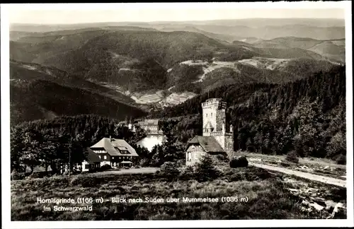 Ak Seebach in Baden Schwarzwald, Hornisgrinde, Blick nach Süden über Mummelsee