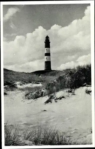 Ak Insel Amrum in Nordfriesland, Ansicht vom Leuchtturm, Dünen