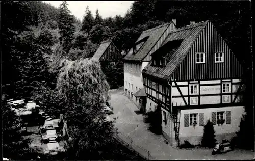 Ak Kleinhennersdorf Gohrisch Sachsen, Waldidyll Liethenmühle