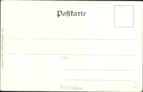 Kleeblatt Litho Trachten Schwarzwald, Gutacherin, Schapacherin, Neustädterin, Markgräflerin