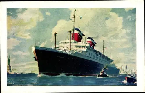 Ak Dampfschiff SS America, USL
