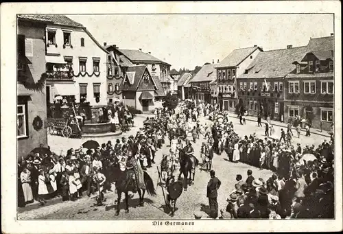 Ak Hildburghausen in Thüringen, Die Germanen, Stadtfest