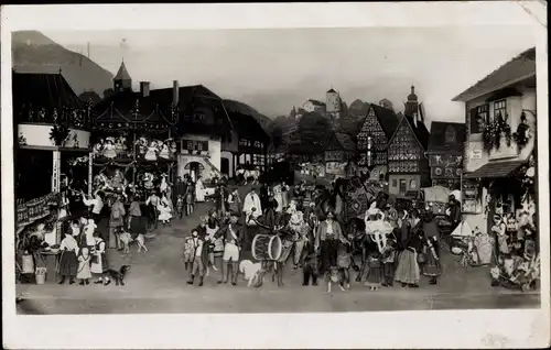 Ak Sonneberg in Thüringen, Thüringer Kirmes, Weltausstellung 1910, Deutsches Spielzeugmuseum