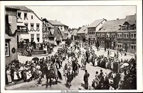 Ak Hildburghausen in Thüringen, Die Germanen, Stadtfest