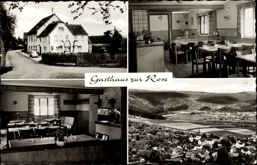 Ak Boxtal Freudenberg am Main, Gasthof zur Rose, Ort