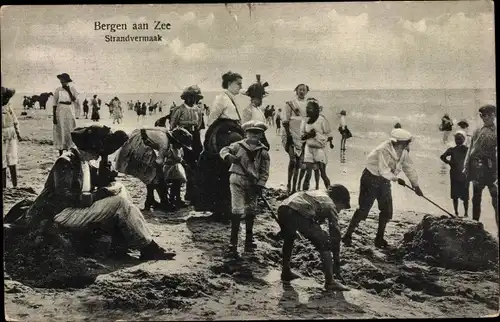 Ak Bergen aan Zee Nordholland Niederlande, Strandvermaak