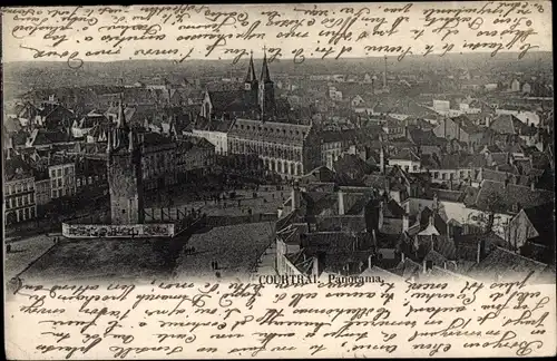 Ak Kortrijk Courtrai Westflandern, Panorama