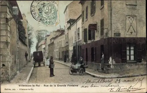 Ak Villeneuve le Roi Val de Marne, Rue de la Grande Fontaine