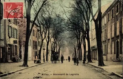 Ak Millau Aveyron, Boulevard de Lagrolle