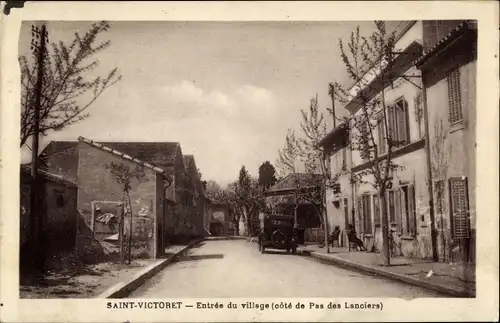 Ak Saint Victoret Bouches du Rhone, Entrée du village