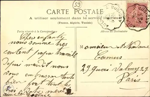 Ak Hautmont Nord, La Rue Gambetta