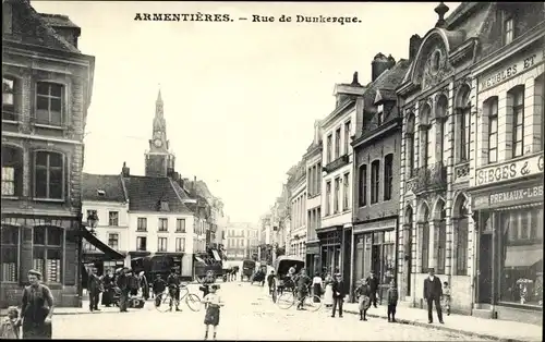 Ak Armentières Nord, Rue de Dunkerque, Möbel-Laden
