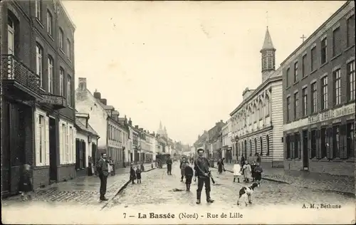 Ak La Bassée Nord, Rue de Lille