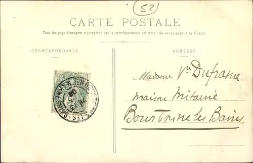Ak Bourbonne les Bains Haute Marne, Le Casino, Le Kiosque de Musique