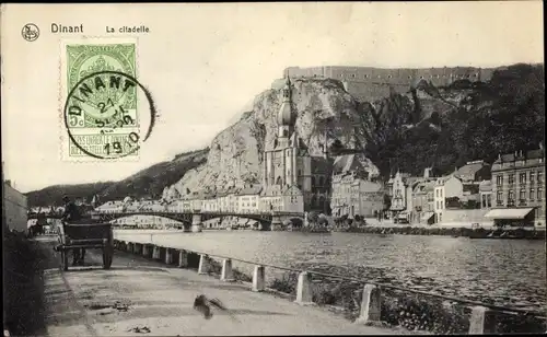Ak Dinant Wallonien Namur, la citadelle, Fluss