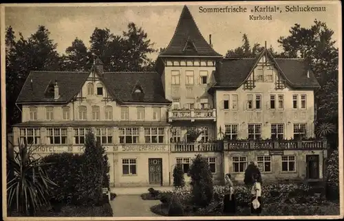 Ak Šluknov Schluckenau Region Aussig, Kurhotel Karltal