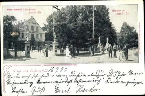 Ak Hamburg Altona Bahrenfeld, Gasthof von Erich Harder