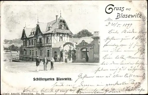 Ak Dresden Blasewitz, Schillergarten