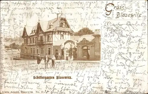 Ak Dresden Blasewitz, Schillergarten