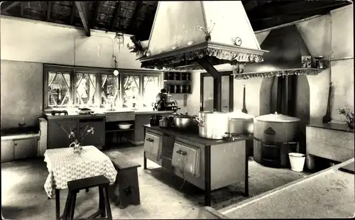 Ak Appelscha Fryslân Friesland Niederlande, Jeugdherberg Kamphuis Us blau Hiem, keuken