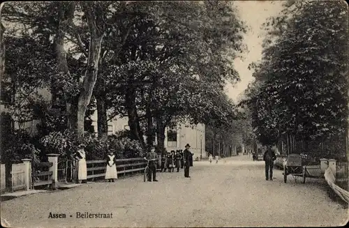 Ak Assen Drenthe Niederlande, Beilerstraat