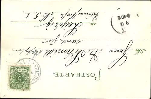 Litho Dampfer, Dampfschiff, Möwe