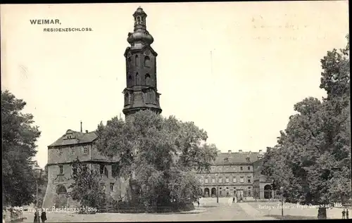 Ak Weimar in Thüringen, Residenzschloss