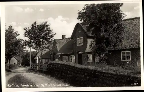 Ak Keitum auf Sylt, Friesenhäuser