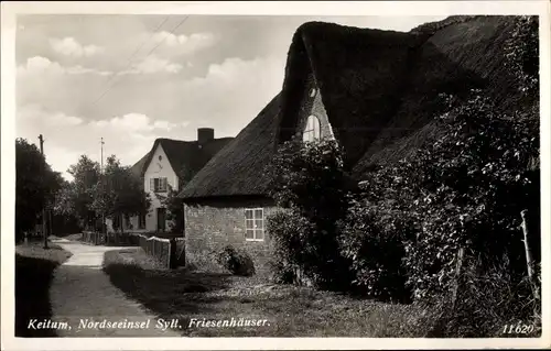 Ak Keitum auf Sylt, Friesenhäuser