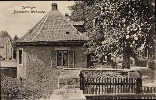 Ak Göttingen in Niedersachsen, Bismarcks Wohnung