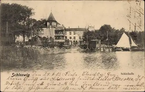 Ak Schleswig an der Schlei, Schleihalle